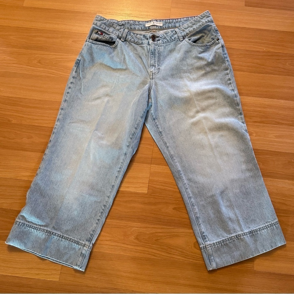 VTG Tommy Hilfiger Women’s Size 16 Stovepipe Jeans 2002 Short Inseam 24 Inches